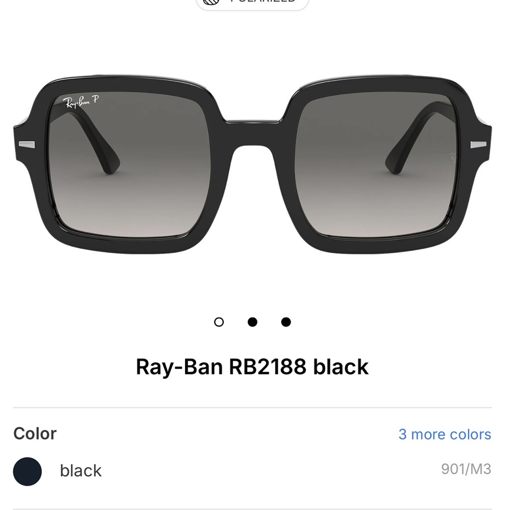 NEW ✨Ray-Ban Black Square Frame Sunglasses